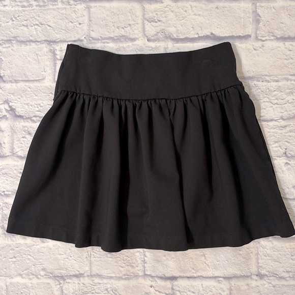 Kate Spade Kammy Skirt Bow Detail Black Stretchy Knit Pull-On Girls Size Medium - Picture 5 of 10
